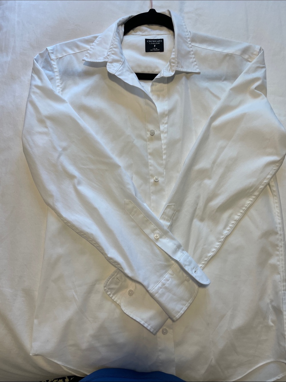 J. Crew Factory Men's White Button-Down Dress Shirt